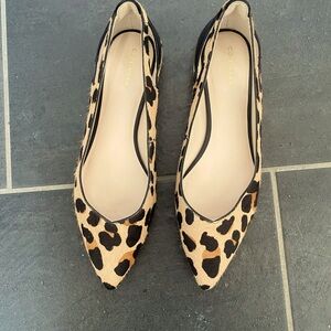 Cole Haan real fur Grand OS flats EUC